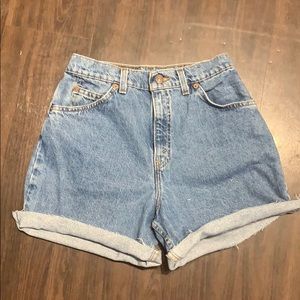 Vintage Orange Tab High Waisted Levi’s Shorts